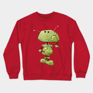 Little Green Robot Crewneck Sweatshirt